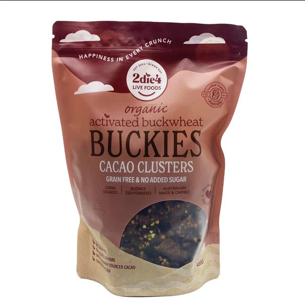 2die4 Activated Organic Buckies Cacao Clusters 400g