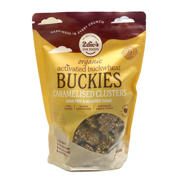 2die4 Activated Organic Buckies Caramelised 400g