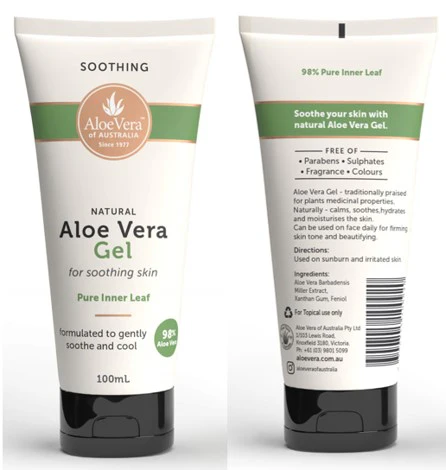 Aloe Vera of Australia Aloe Vera Pure Inner Leaf Gel Tube 98% Aloe 100ml - Image 3