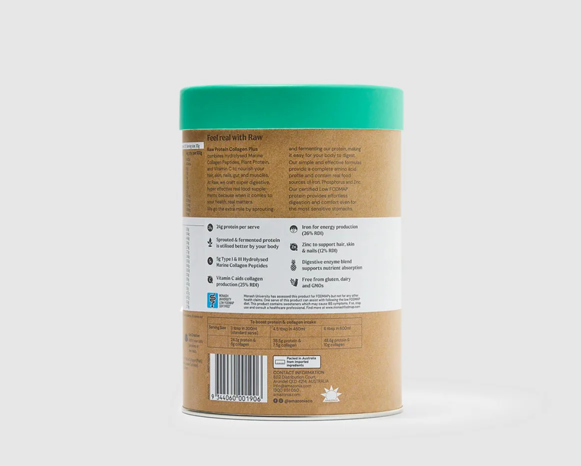 Amazonia Raw Protein Collagen Plus Vanilla Maple - Image 3