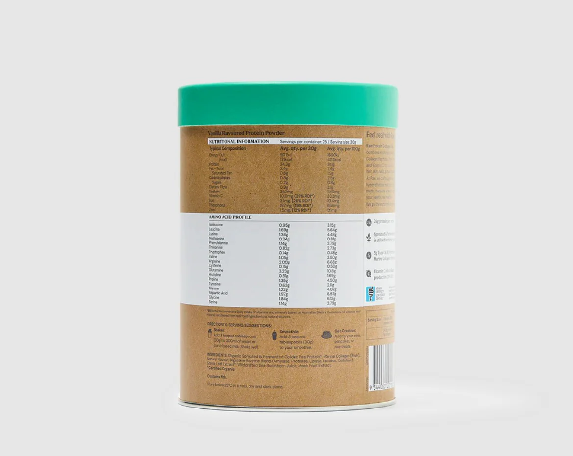 Amazonia Raw Protein Collagen Plus Vanilla Maple - Image 4