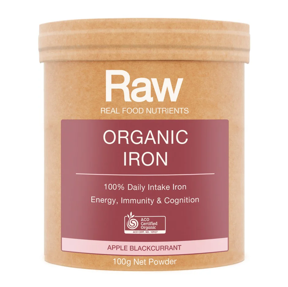 Amazonia Raw Real Food Nutrients Organic Iron Apple Blackcurrant