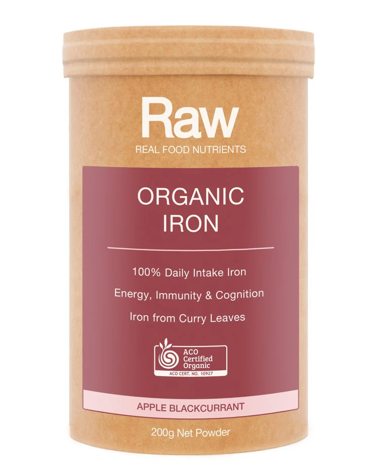 Amazonia Raw Real Food Nutrients Organic Iron Apple Blackcurrant - Image 2