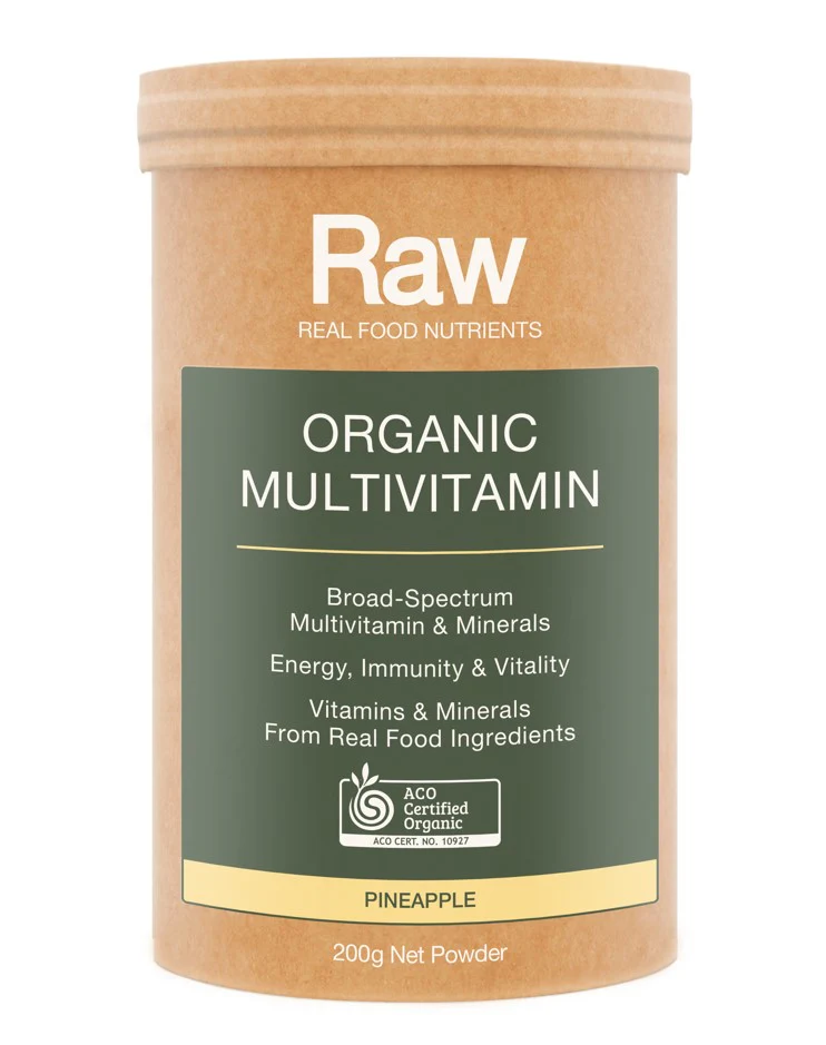 Amazonia Raw Real Food Nutrients Organic Multivitamin Pineapple
