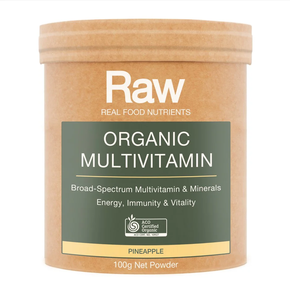 Amazonia Raw Real Food Nutrients Organic Multivitamin Pineapple - Image 2