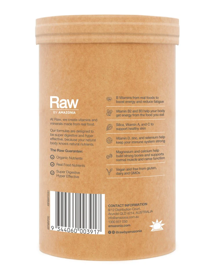 Amazonia Raw Real Food Nutrients Organic Multivitamin Pineapple - Image 4