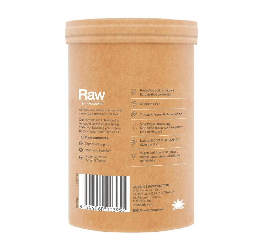 Amazonia Raw Real Food Nutrients Organic Probiotics Cloudy Apple - Image 4
