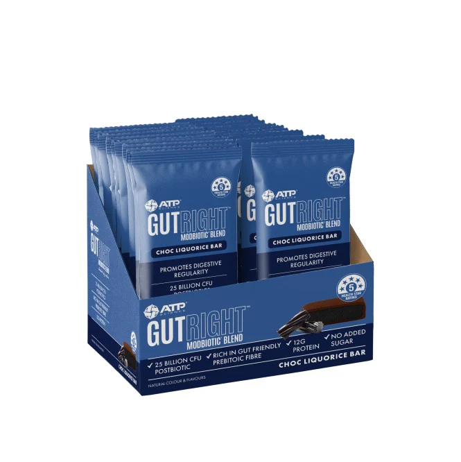 ATP Science Gutright Choc Liquorice Bar 40g - Box of 18