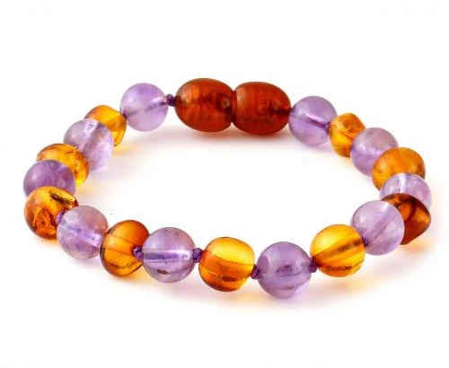 Baltic Babies Bracelet Amethyst