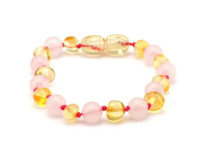 Baltic Babies Bracelet Rose Quartz