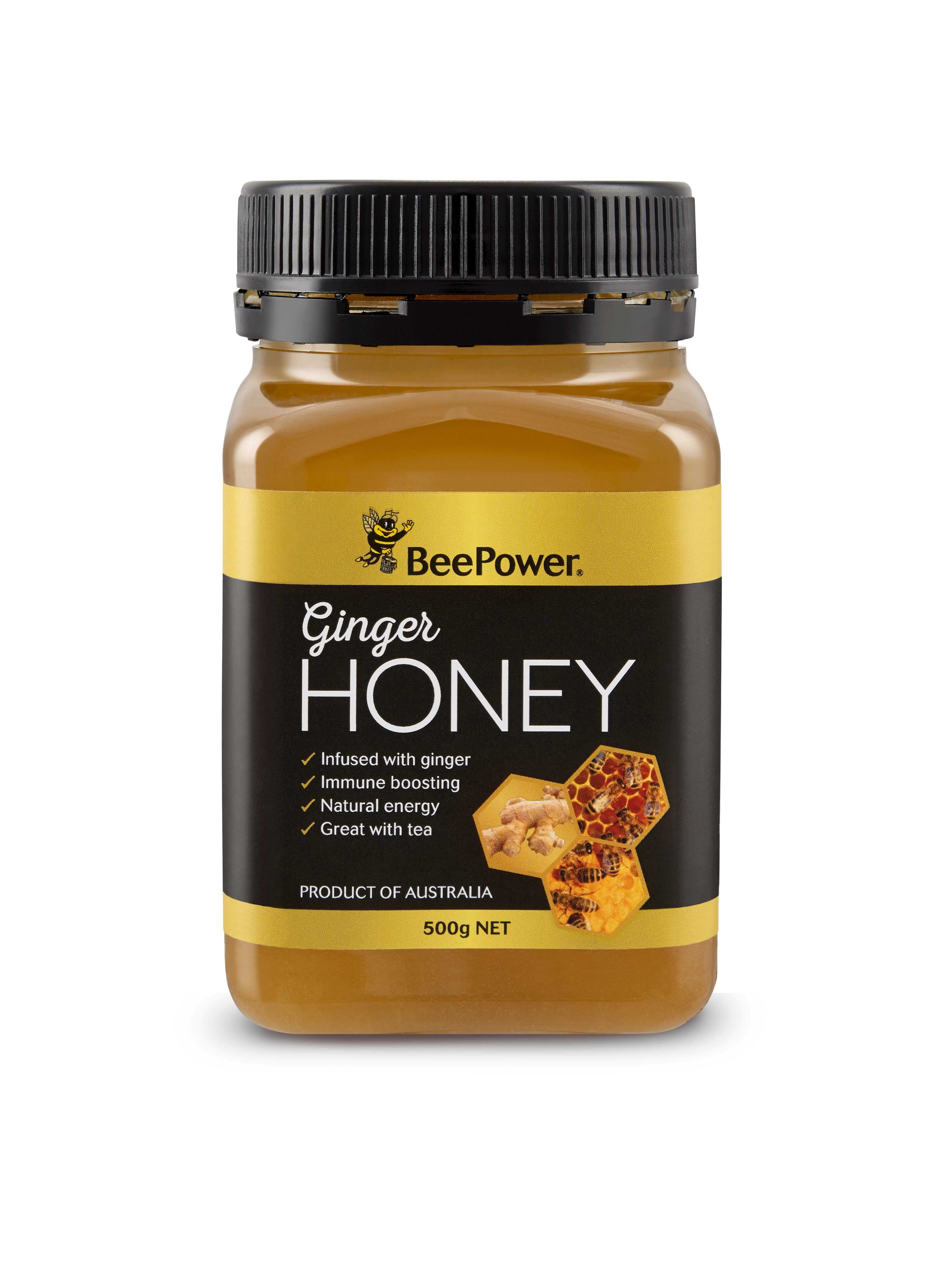 Bee Power Ginger Honey 500g