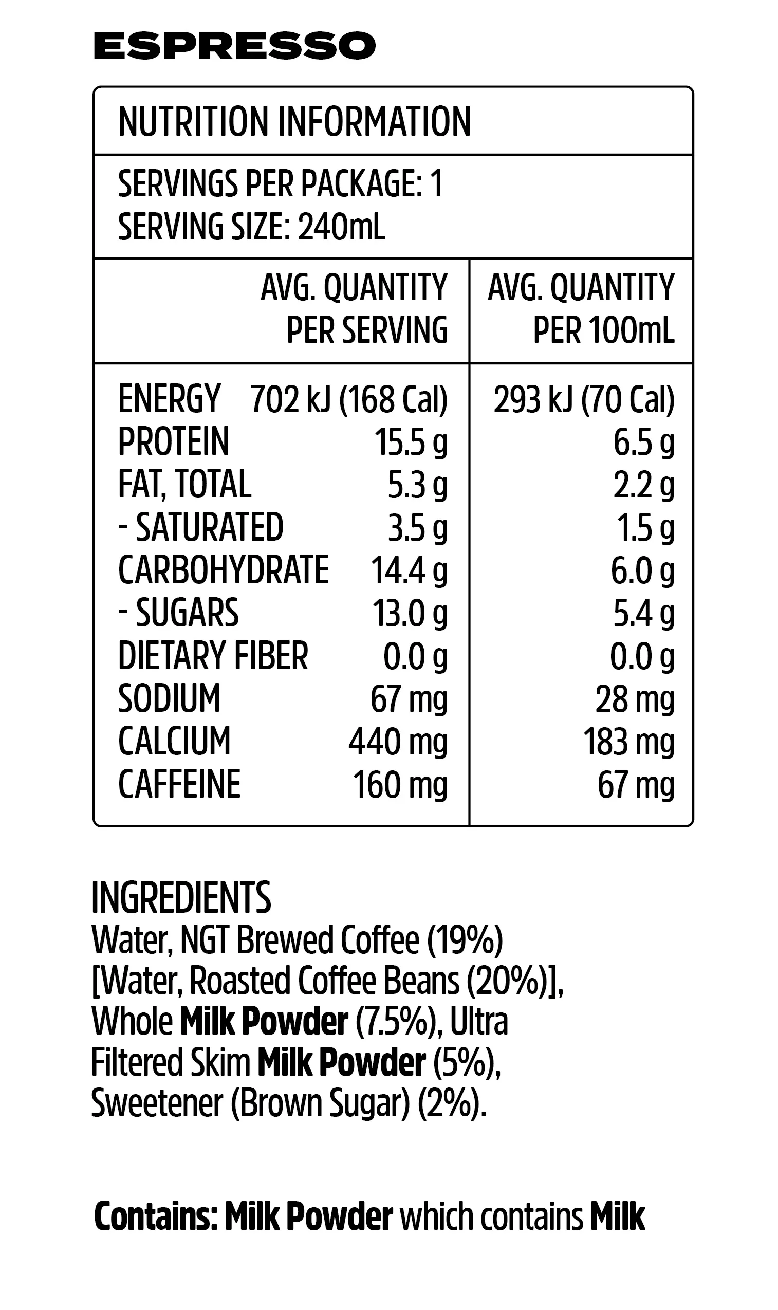Beforeyouspeak Iced Latte Espresso 240ml - Carton of 12 - Image 2
