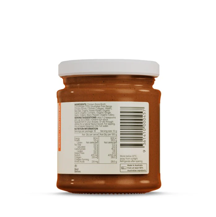 Best of the Bone Chicken Bone Broth Organic Turmeric & Ginger 180g - Image 3