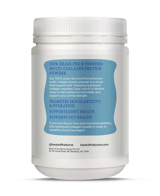 Best of the Bone Grass Fed Multi-Collagen Protein Hydrolysed Collagen Peptides Powder 210g - Image 4
