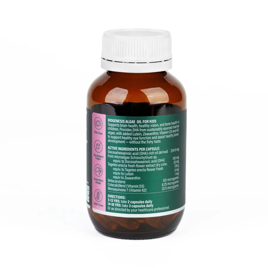 BioGenesis Algae Oil KIDS 60 capsules - Image 3