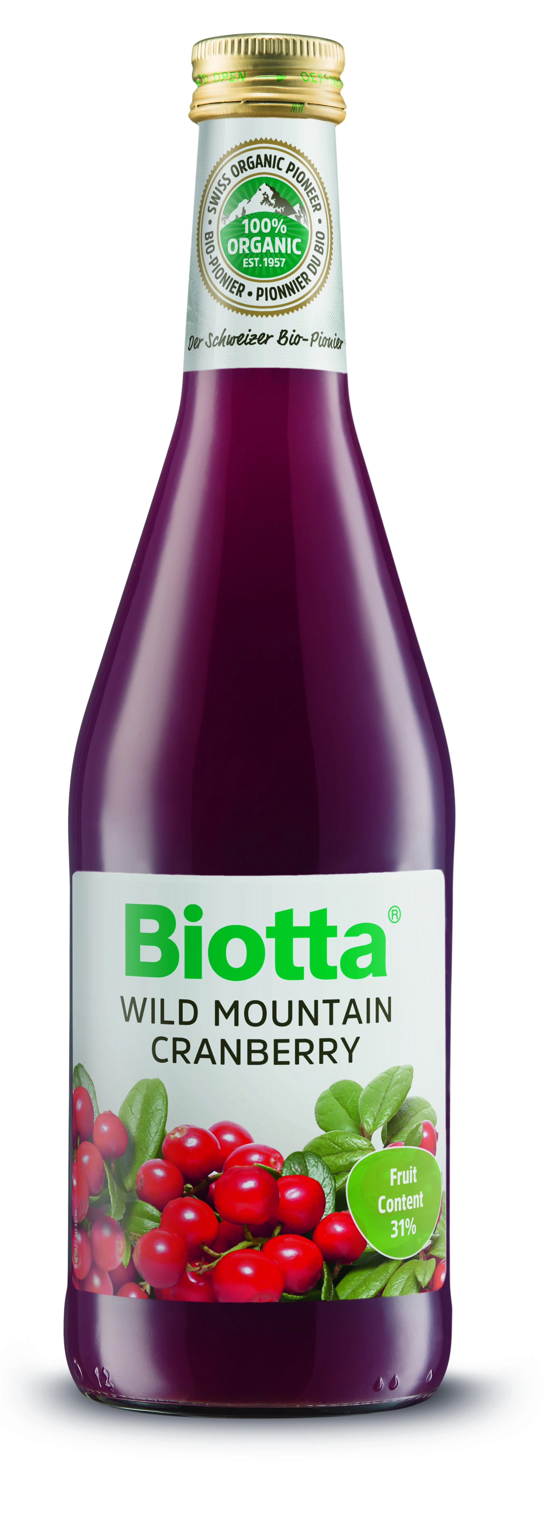 Biotta Mountain Cranberry Juice 500ml 6 Pack