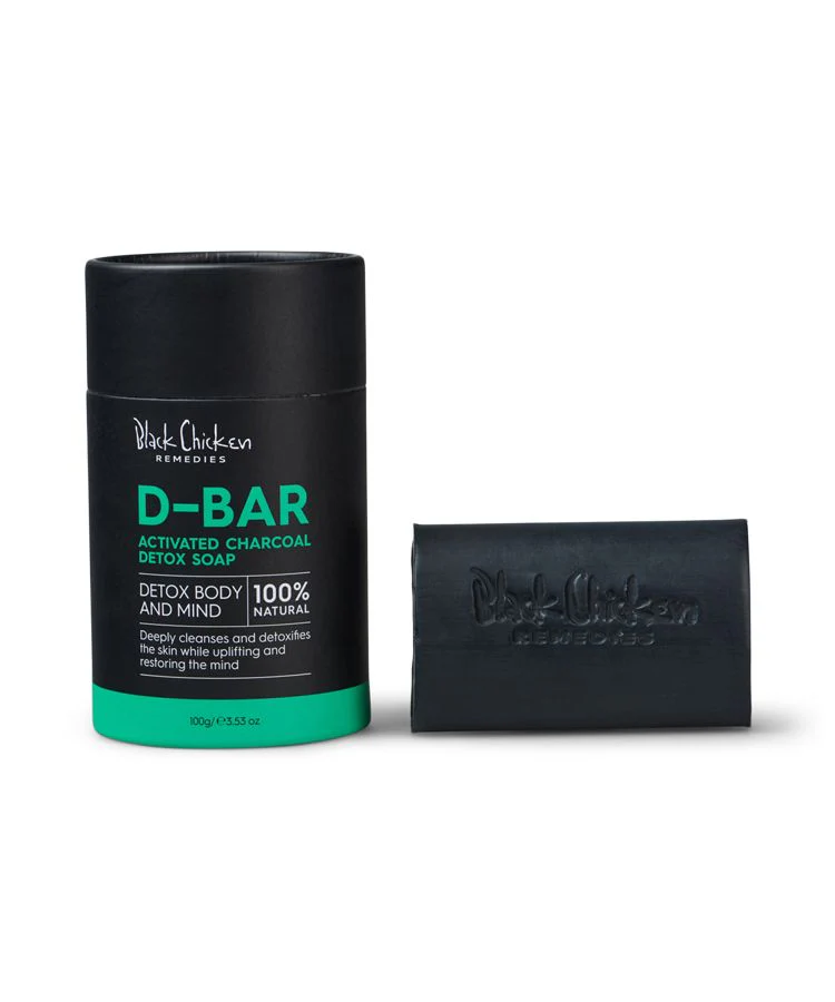 Black Chicken Remedies D-Bar Activated Charcoal Detox Soap 100g