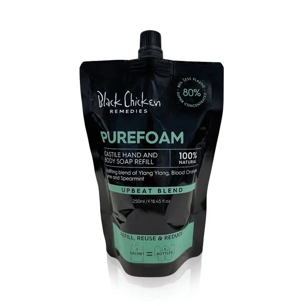 Black Chicken Remedies PureFoam Castile Hand and Body Soap Refill 250ml