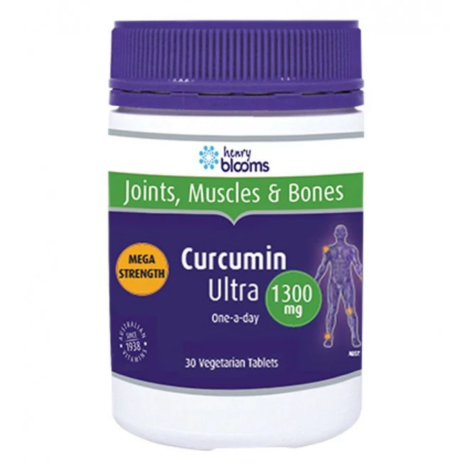 Henry Blooms Curcumin Ultra 1300mg 30 Tablets