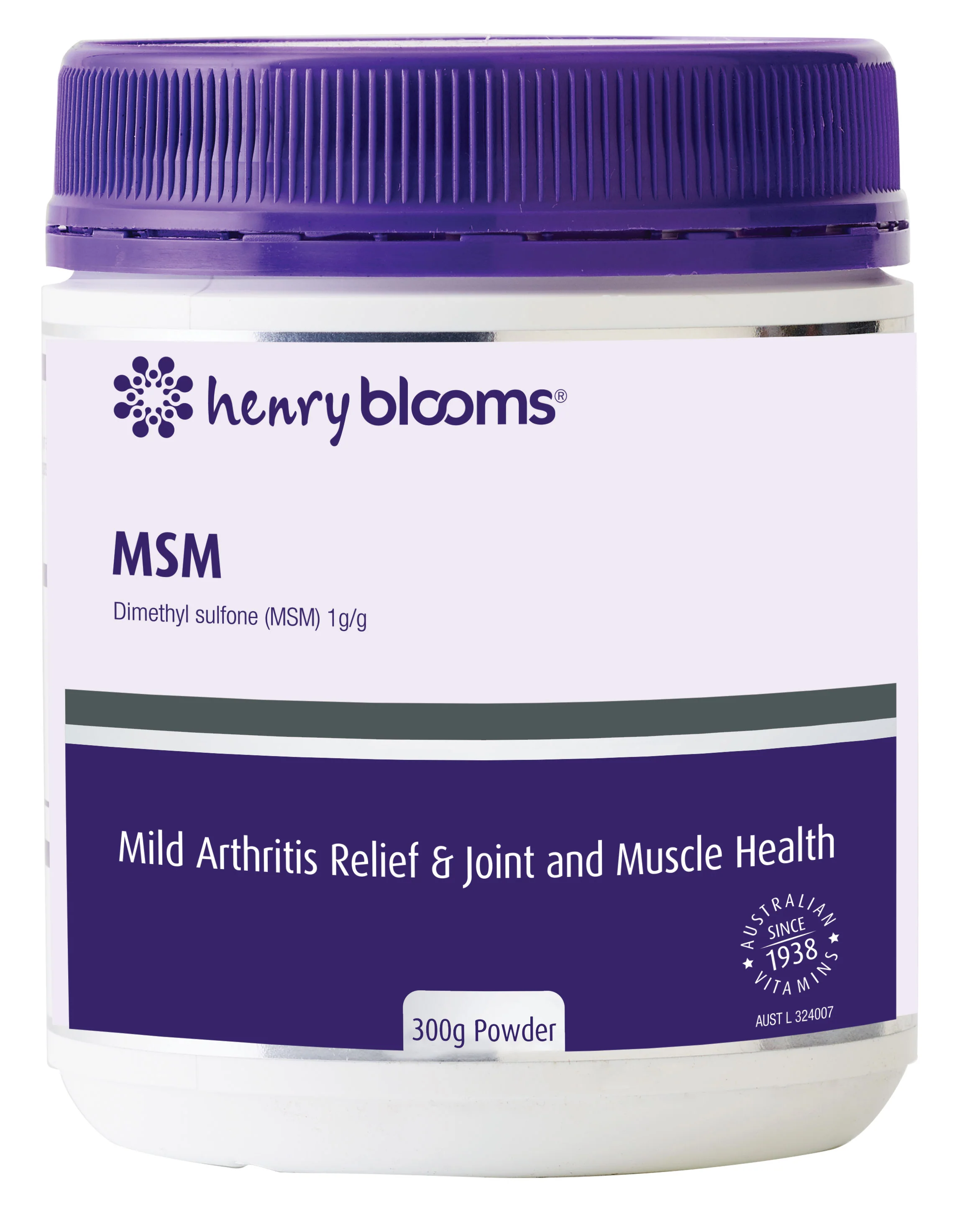 Henry Blooms MSM Powder 300g