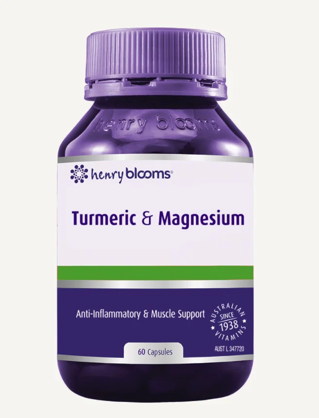 Henry Blooms Turmeric & Magnesium 60 capsules
