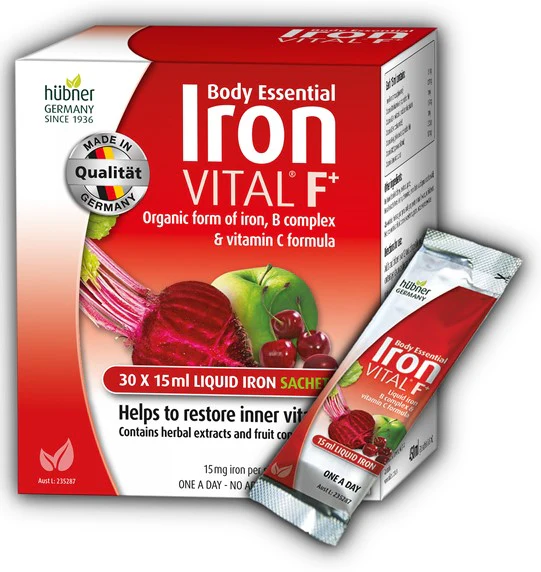 Body Essential Iron VITAL F+ Liquid 30 satchets