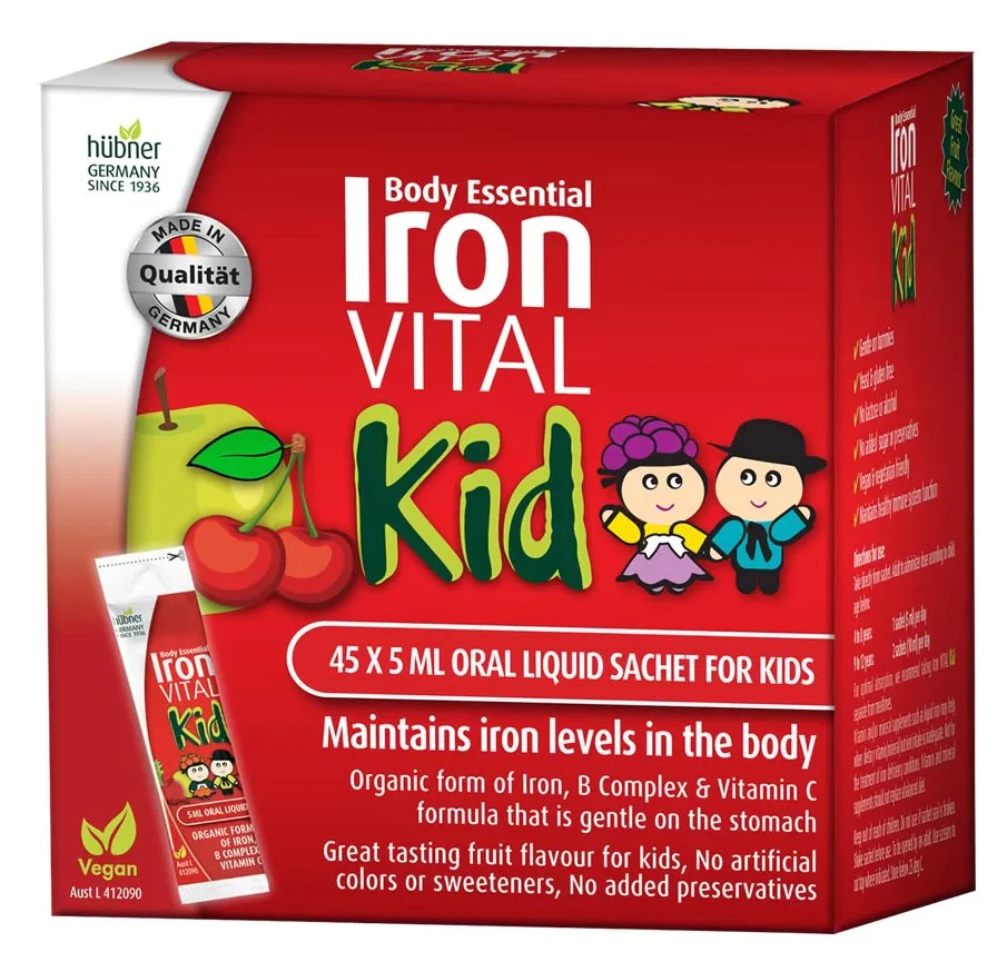 Body Essential Iron VITAL Kid Sachets 45x5ml