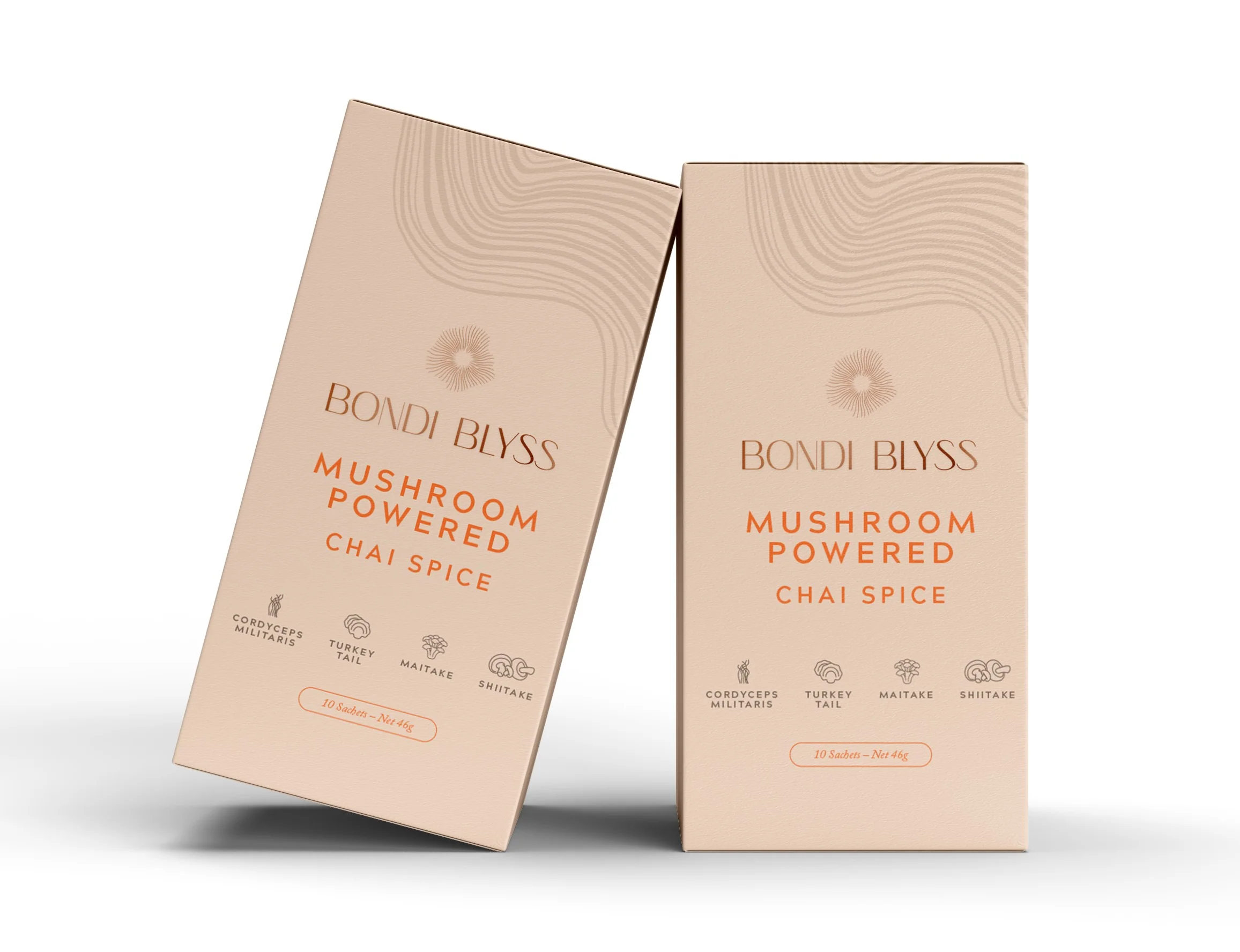 Bondi Blyss Mushroom Powered Chai Spice 10 x 46g - Image 4