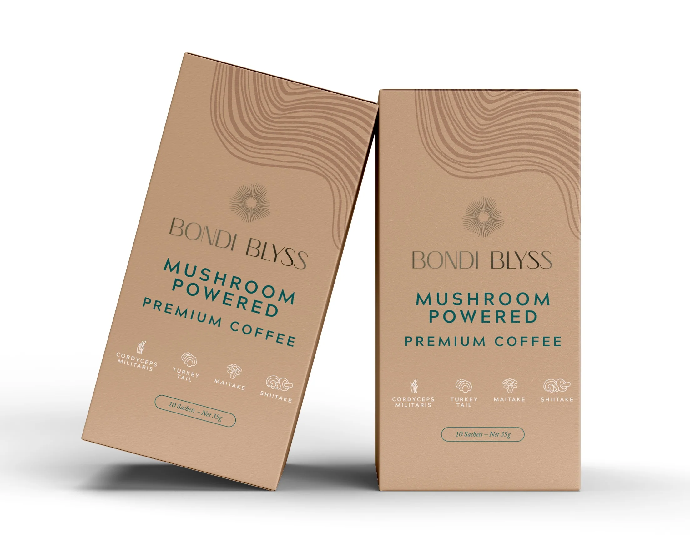 Bondi Blyss Mushroom Powered Premium Coffee 10 x 35g - Image 4