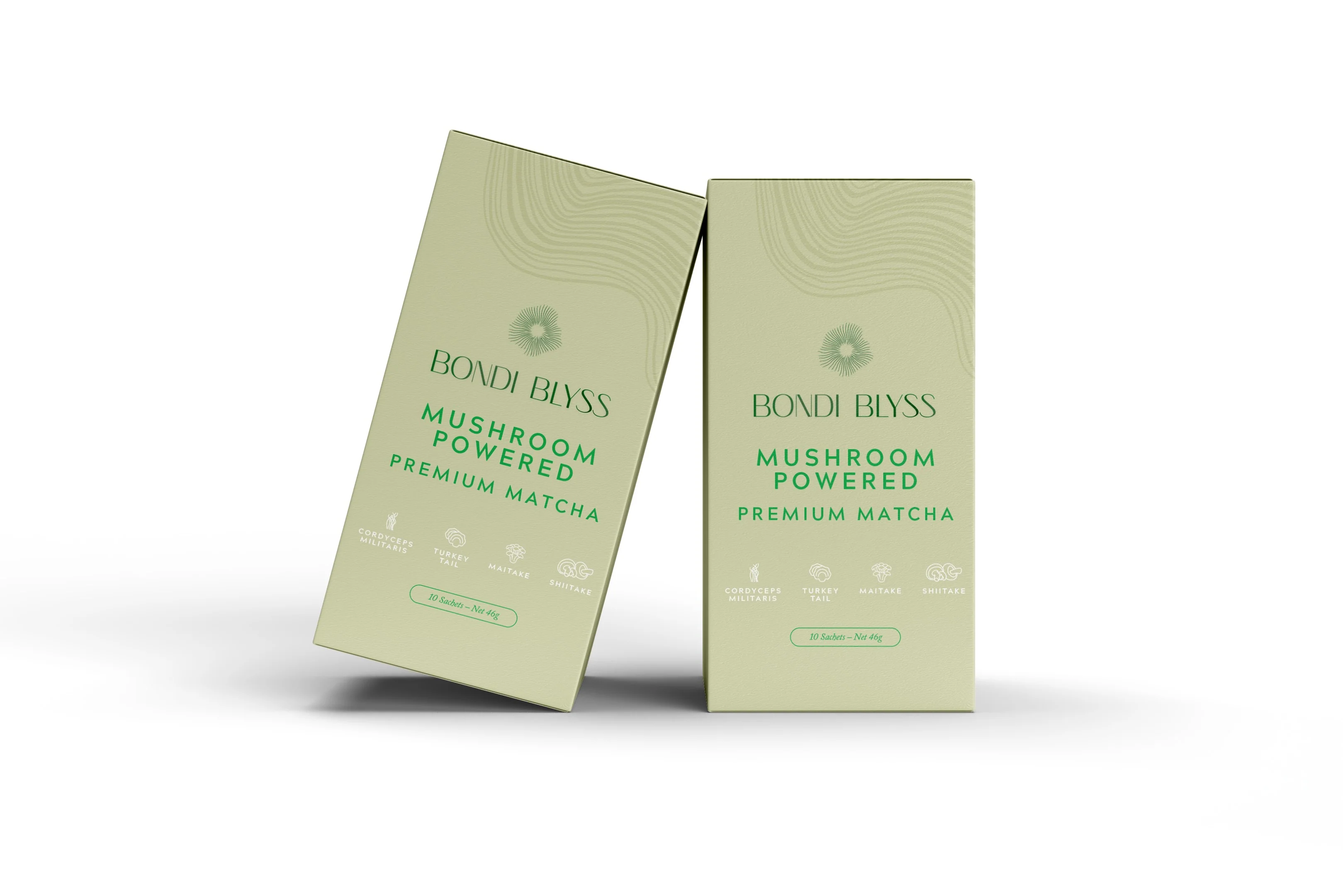 Bondi Blyss Mushroom Powered Premium Matcha 10 x 41g - Image 4