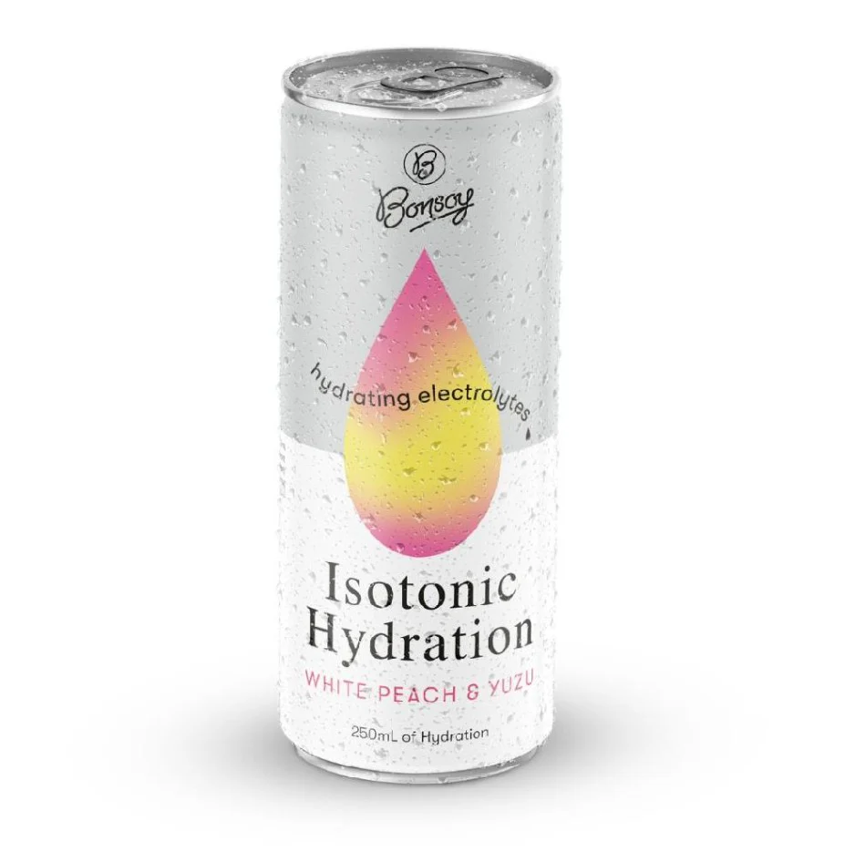 Bonsoy White Peach and Yuzu Isotonic - Box of 12 x 250ml