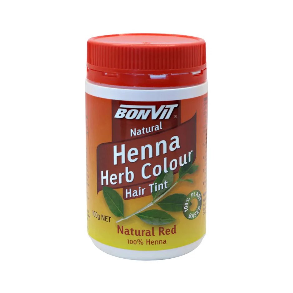 Bonvit Henna Hair Tint Powder Natural Red 100g