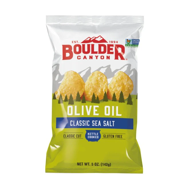 Boulder Canyon Olive Oil Chip Sea Salt Chips 142g - Box of 12
