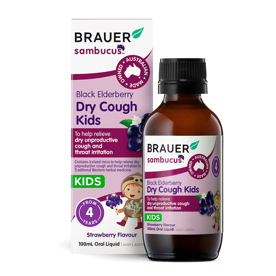 Brauer Black Elderberry Kids Dry Cough 100ml