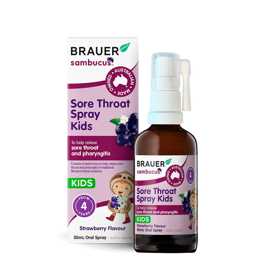 Brauer Kids Sore Throat Spray 50ml