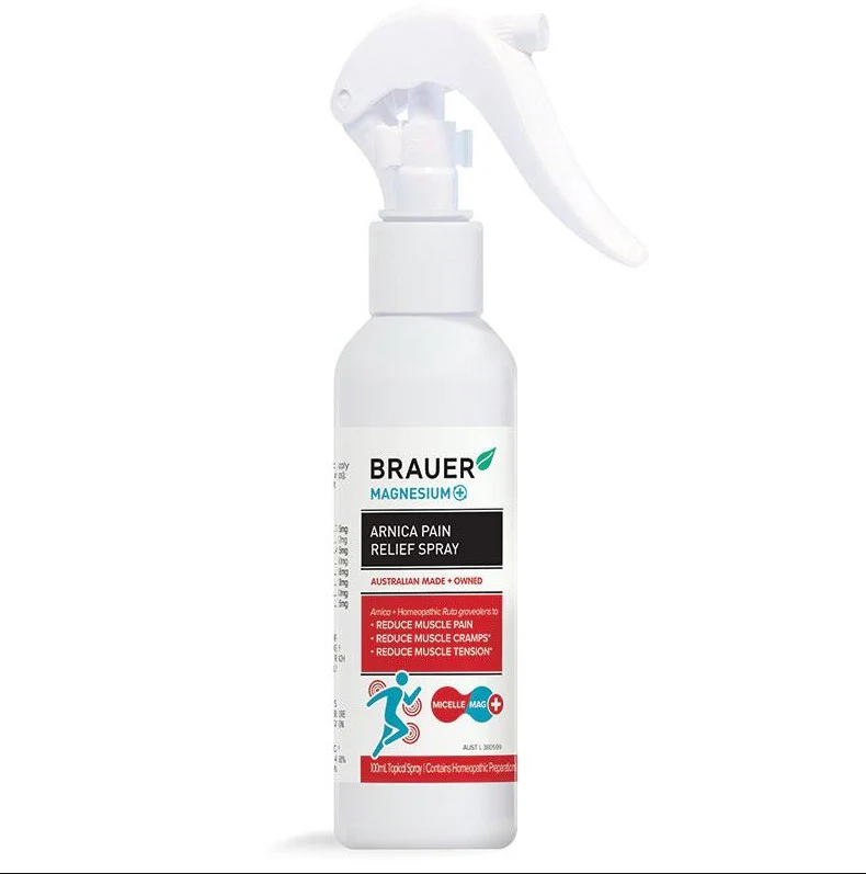 Brauer Magnesium + Arnica Pain Relief Spray 100ml