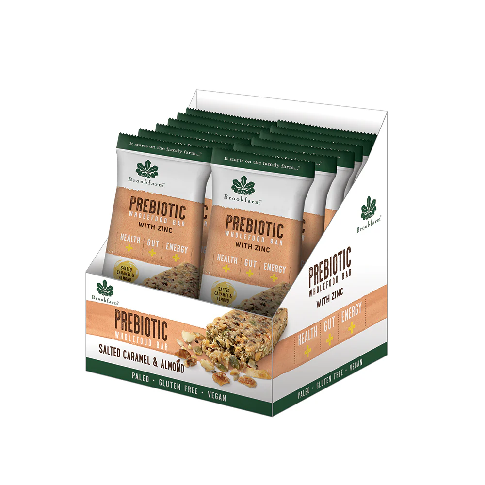 Brookfarm Salted Caramel & Almond Prebiotic Bar 40g x 12 Pack - Image 2