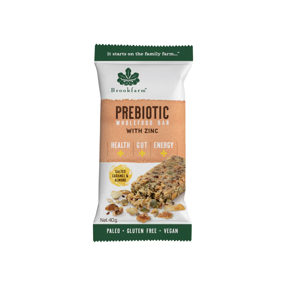 Brookfarm Salted Caramel & Almond Prebiotic Bar 40g x 12 Pack - Image 4