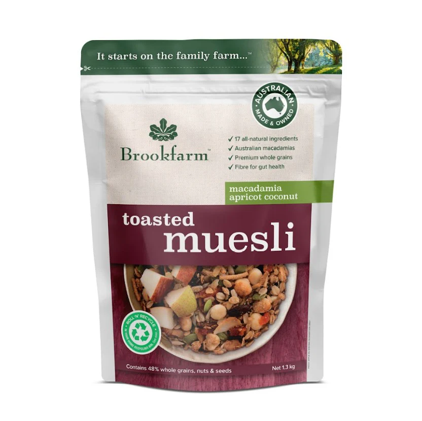 Brookfarm Toasted Muesli Macadamia, Apricot & Coconut - Image 2
