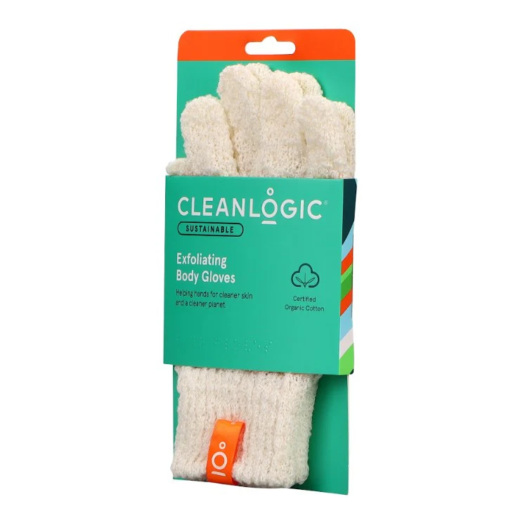Cleanlogic Sustainable Exfoliating Body Gloves - Box of 6