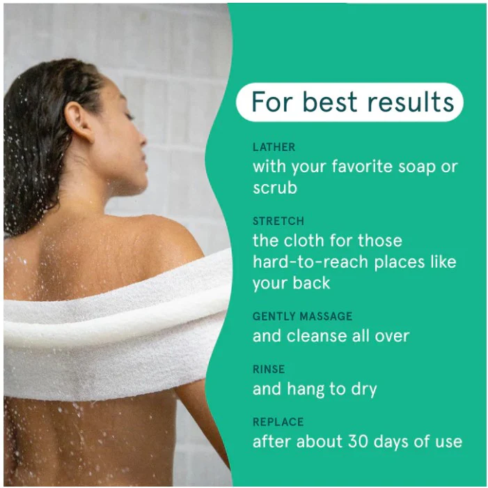 Cleanlogic Sustainable Exfoliating Stretch Cloth - Box of 6 - Image 5