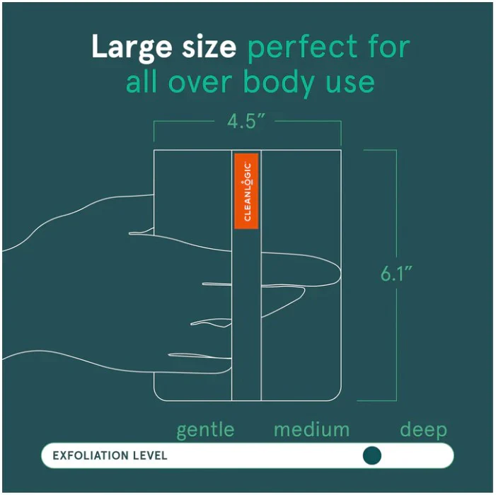 Cleanlogic Sustainable Large Body Exfoliator - Box of 6 - Image 4