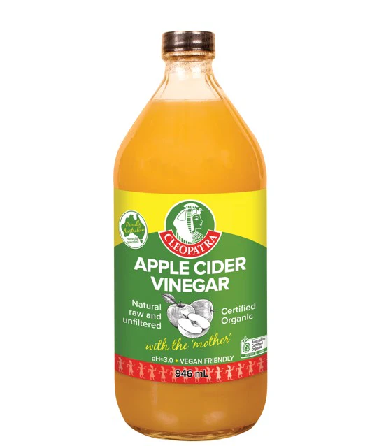 Cleopatra's Certified Organic Apple Cider Vinegar 946ml - Box of 6