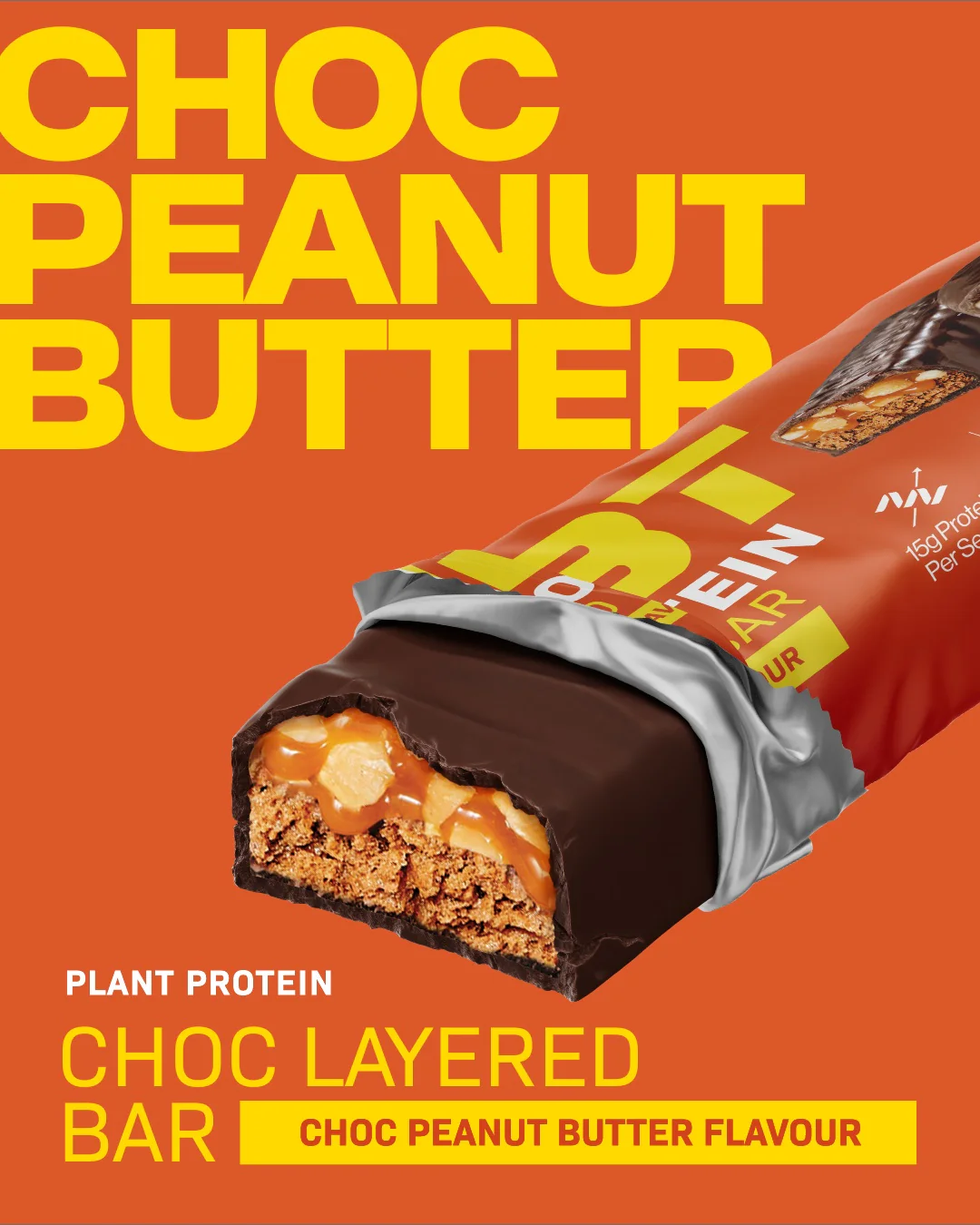 CMBT Nutrition Layered Protein Bar Choc Peanut Butter 50g - Box of 12 - Image 4