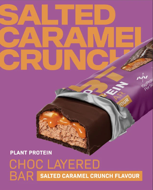 CMBT Nutrition Layered Protein Bar Salted Caramel Brownie 50g - Box of 12 - Image 6