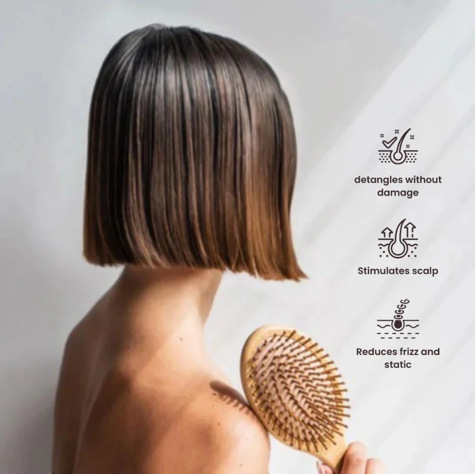 Cooki Haircare Bamboo Hair Brush - Image 4