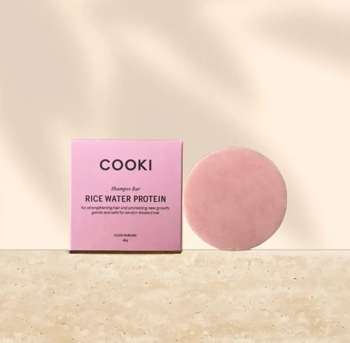 Cooki Haircare Rice Water Protein Shampoo Bar 65g - Image 3