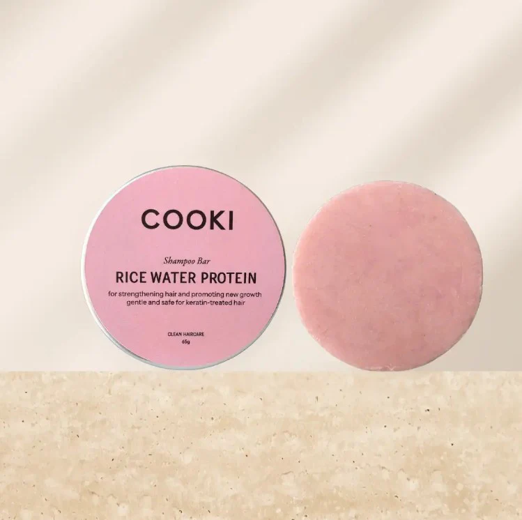 Cooki Haircare Rice Water Protein Shampoo Bar 65g - Image 4
