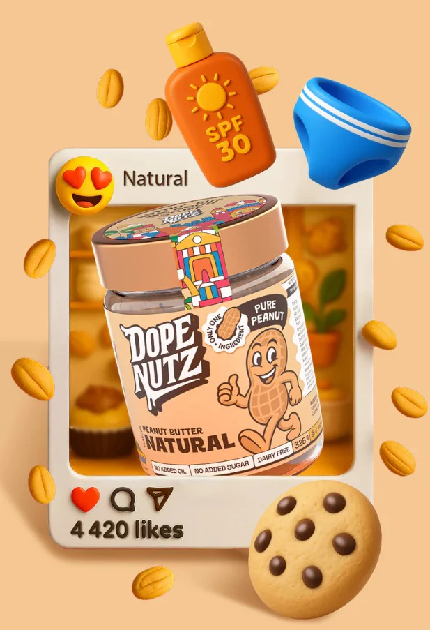 Dope Nutz Peanut Butter Natural 325g - Image 3