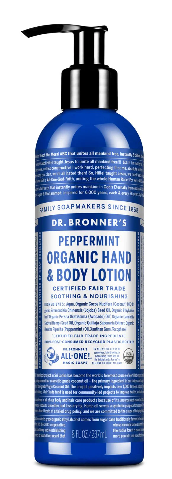 Dr Bronner's Organic Lotion Peppermint 237ml